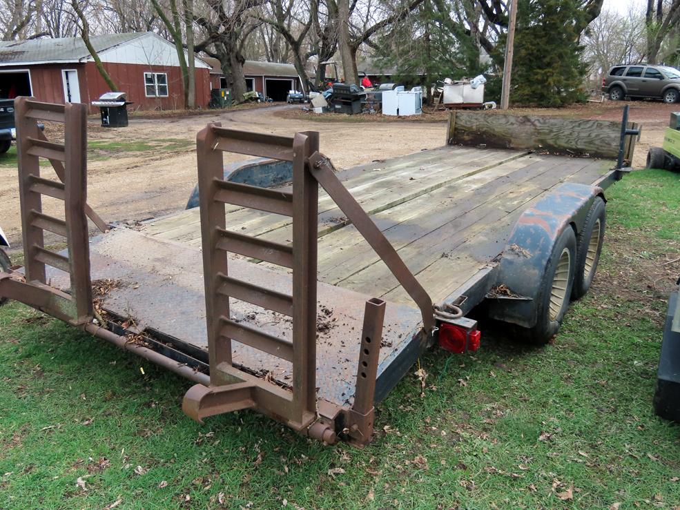 Shop Made 18' Tandem Axle Flatbed Tag Trailer