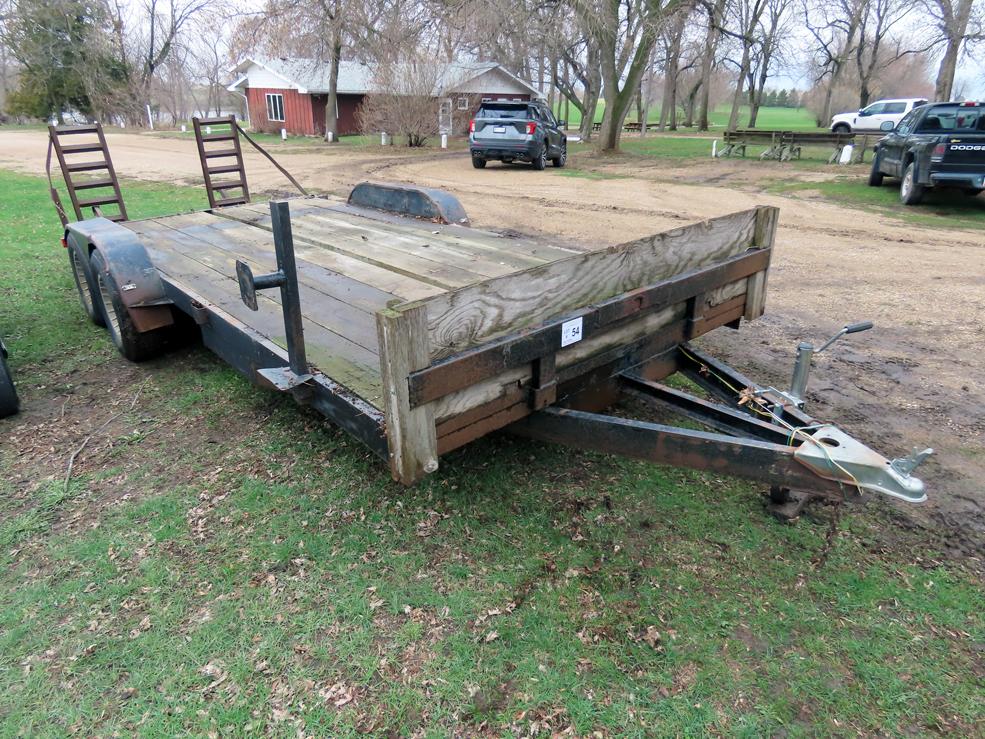 Shop Made 18' Tandem Axle Flatbed Tag Trailer