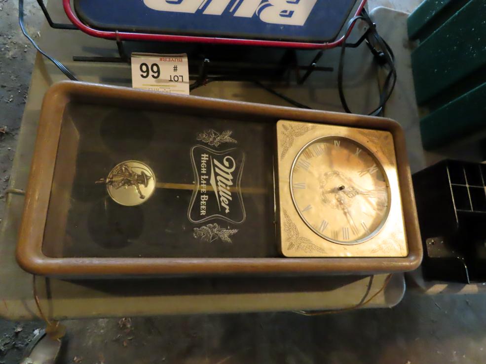 Miller Clock (As-Is Not in Working Condition) (25" x 11 1/2")