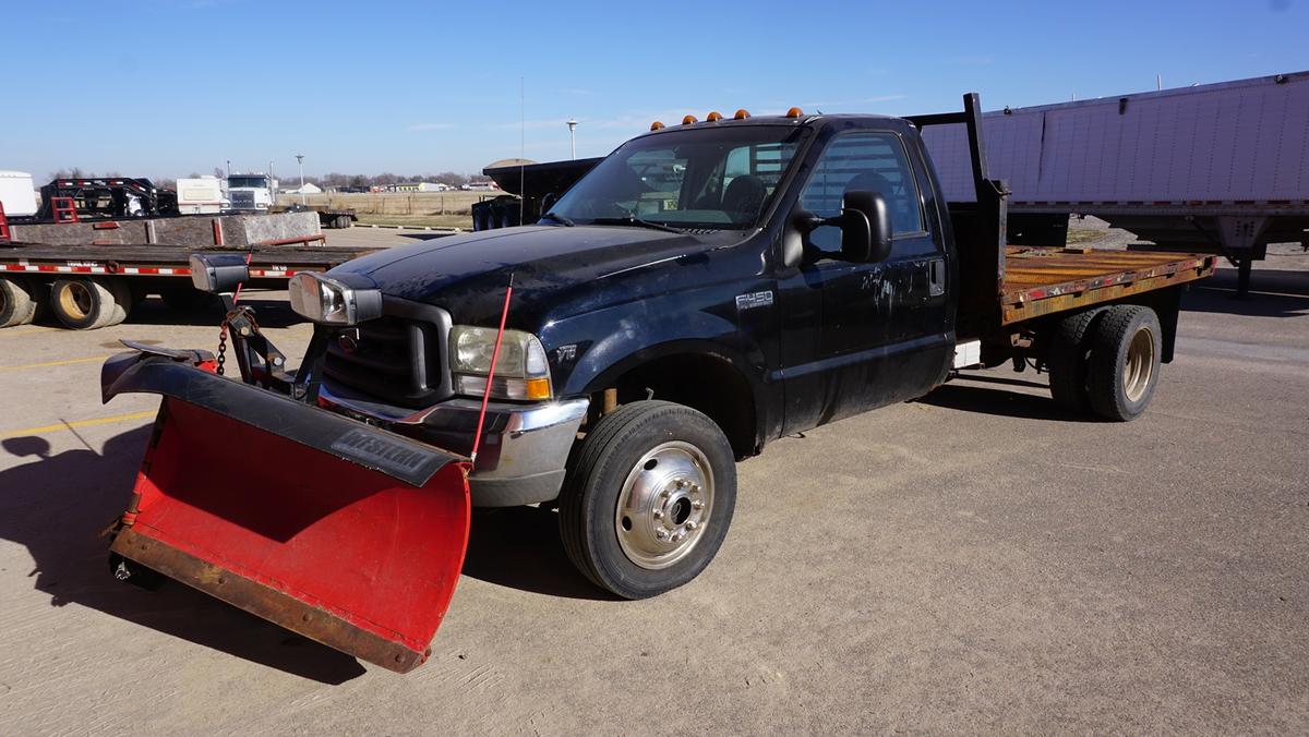 2003 Ford F-450 XL 1-Ton Dually 4x4 Dump Flatbed Pickup