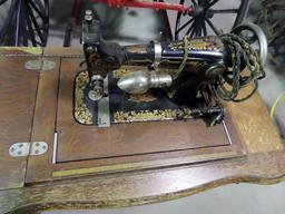 Antique Simons Velox Treddle Sewing Machine