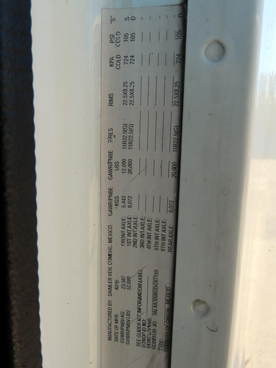 2016 Freightliner Tandem Axle Columbia