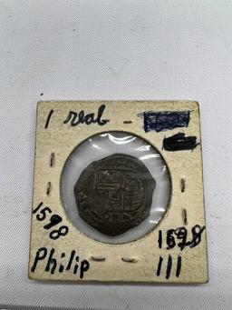 1598 Phillip III Coin