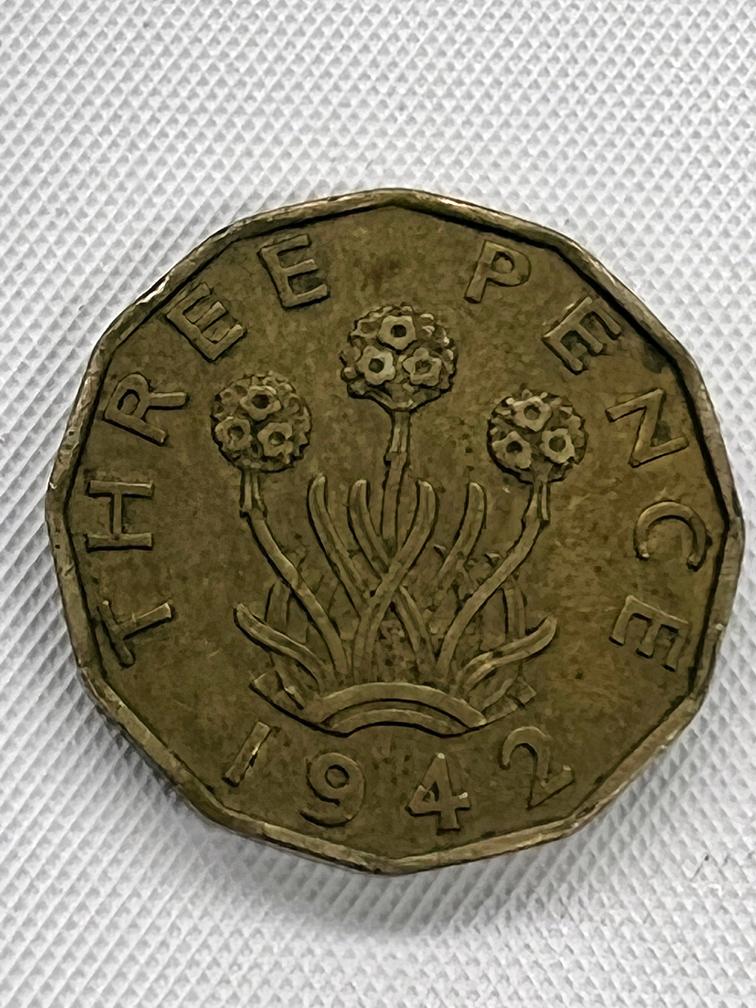 1942 British Three Pence