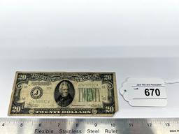 1934 $20 Bill