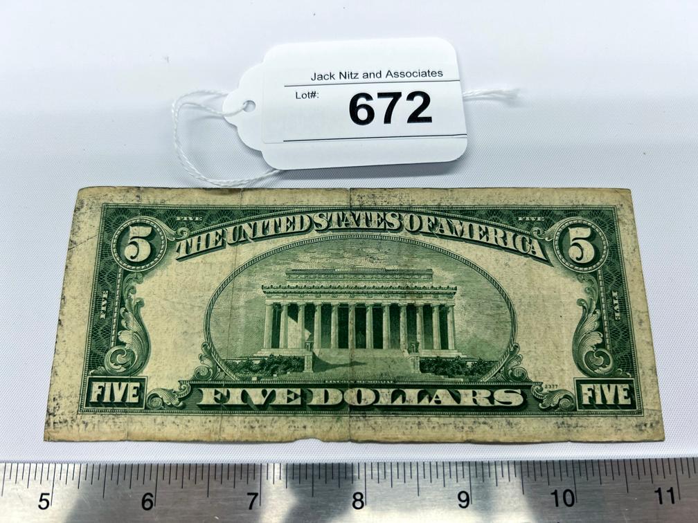 1953A Five Dollar Silver Certificate