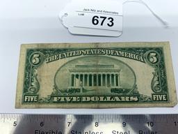 1953A Five Dollar Silver Certificate