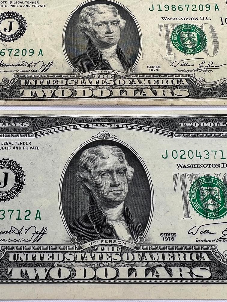 1976 Two Dollar Bills