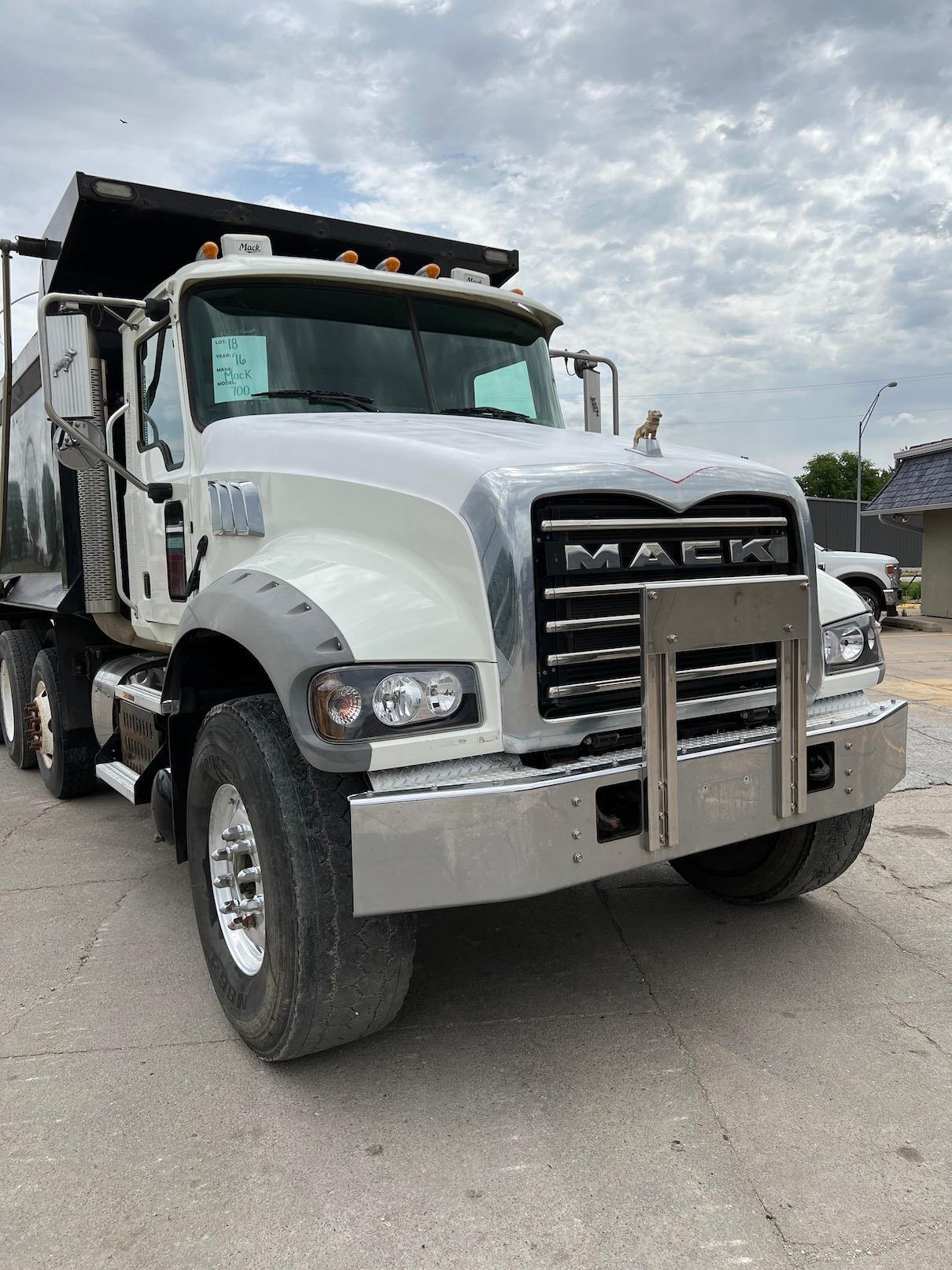 2016 Mack GU713 Granite Triple Axle Dump Truck