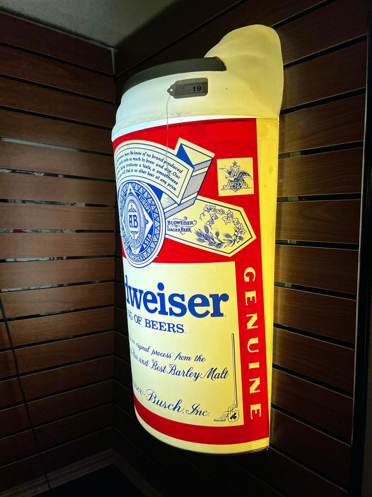 Budwesier 3-D Lighted Beer Can Sign