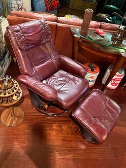 Leather Recliners with Ottomans