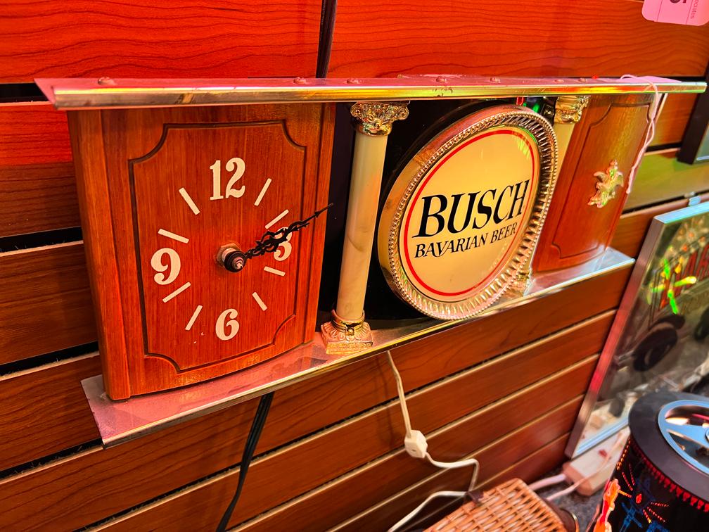 Busch Bavarian Beer Lighted Clock