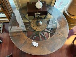 Vintage Wagon Wheel Table