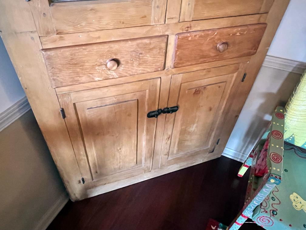 Antique Farm Cabinet Corner