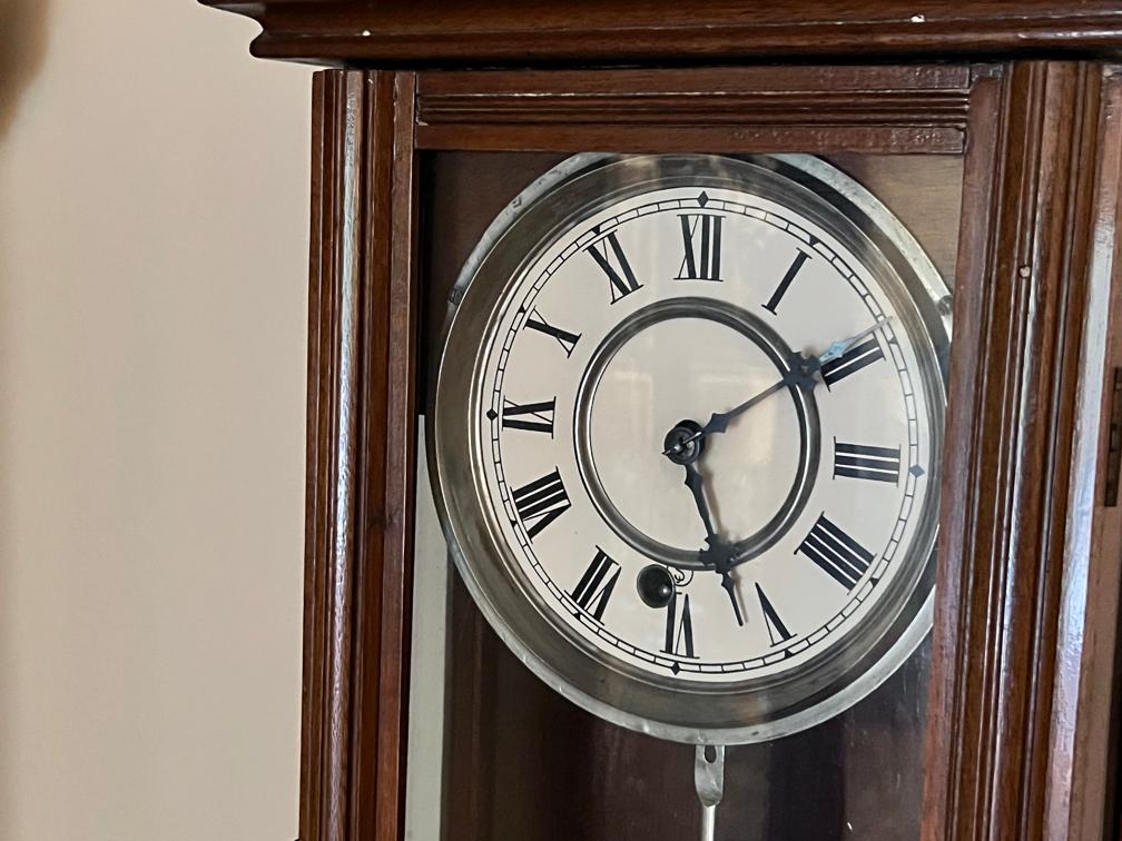 Antique Waterbury Clock Co. Regulator Wall Clock