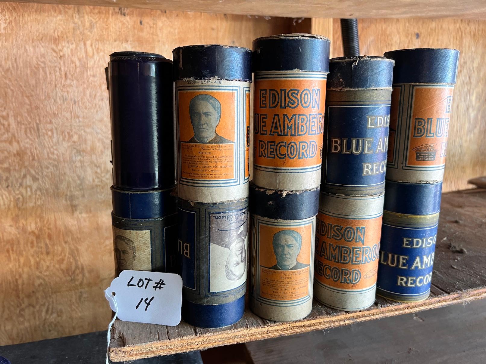 (41) Edison Blue Amberol Cylinders