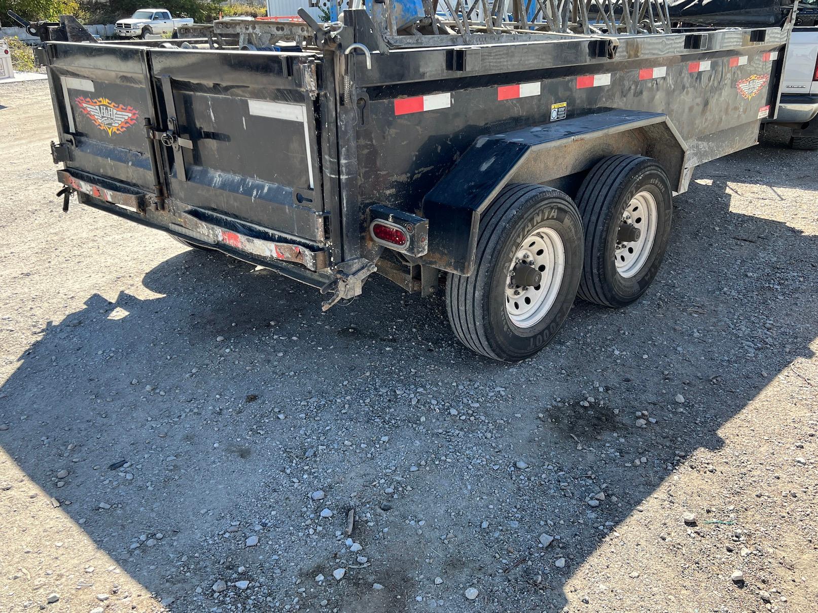 2014 H & H FD-306 14' Dump Trailer