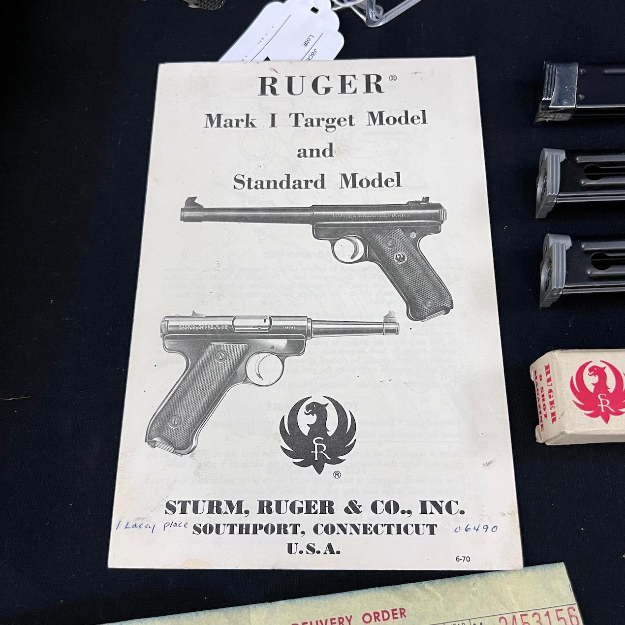 1971 Ruger Mark I Target Semi Auto Pistol