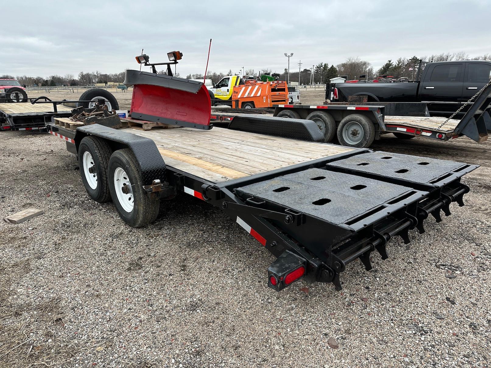 2016 Big Tex 14ET-20BK-MR 20ft. Flatbed Trailer