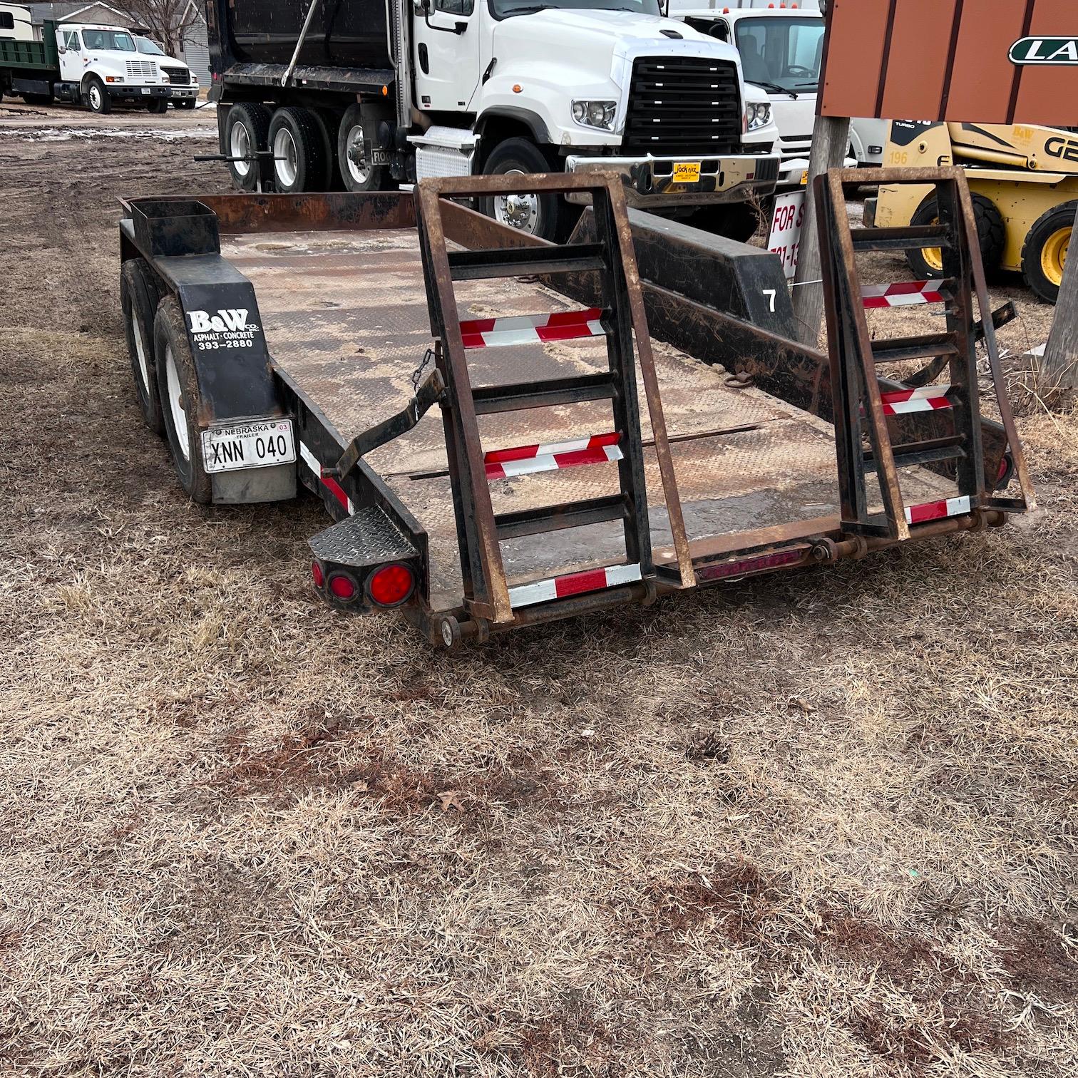 2008 Felling 15' Flatbed Trailer