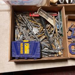 Drill Bits, Vise Grips, C-Clamps, Hand Tools