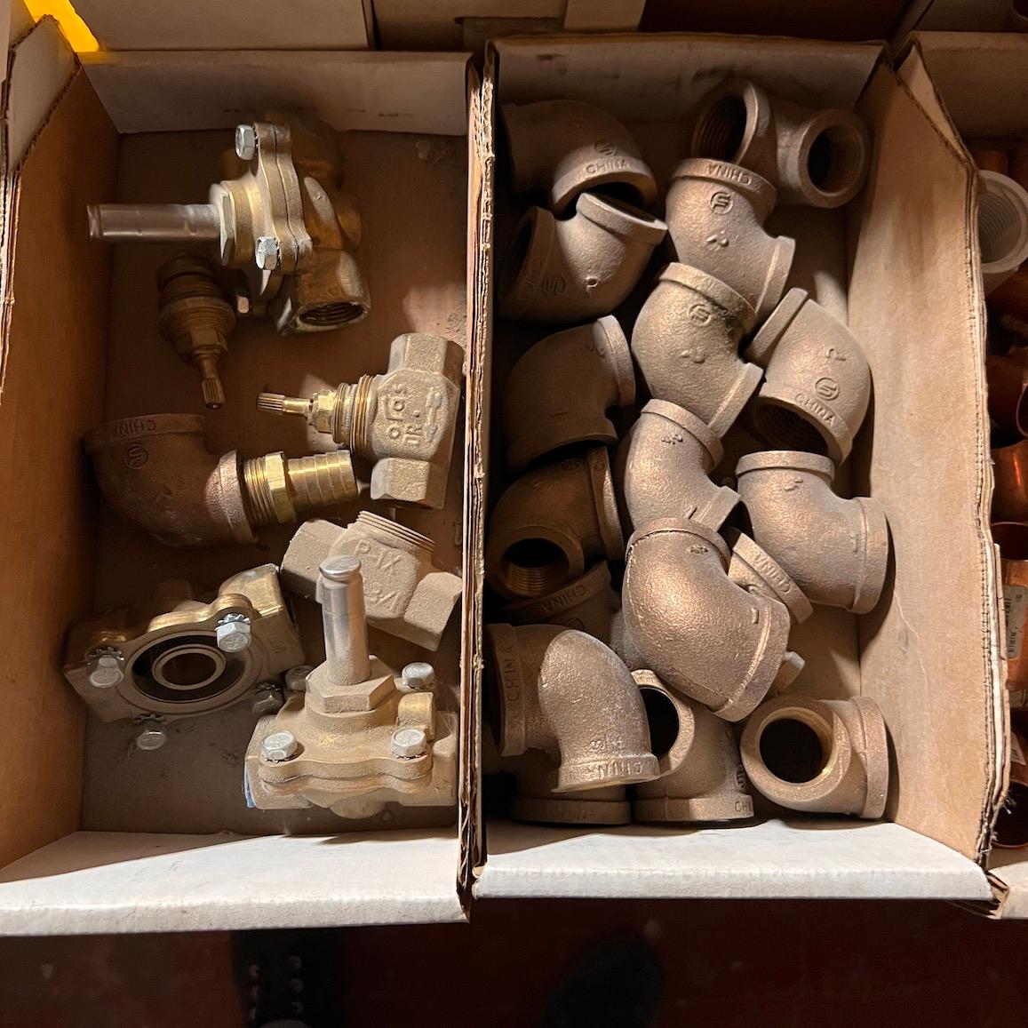 Copper & Brass T's, Elbows, Fittings, Mounts, Check Valves