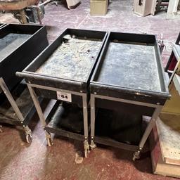 (2) Performax Rolling Shop Carts