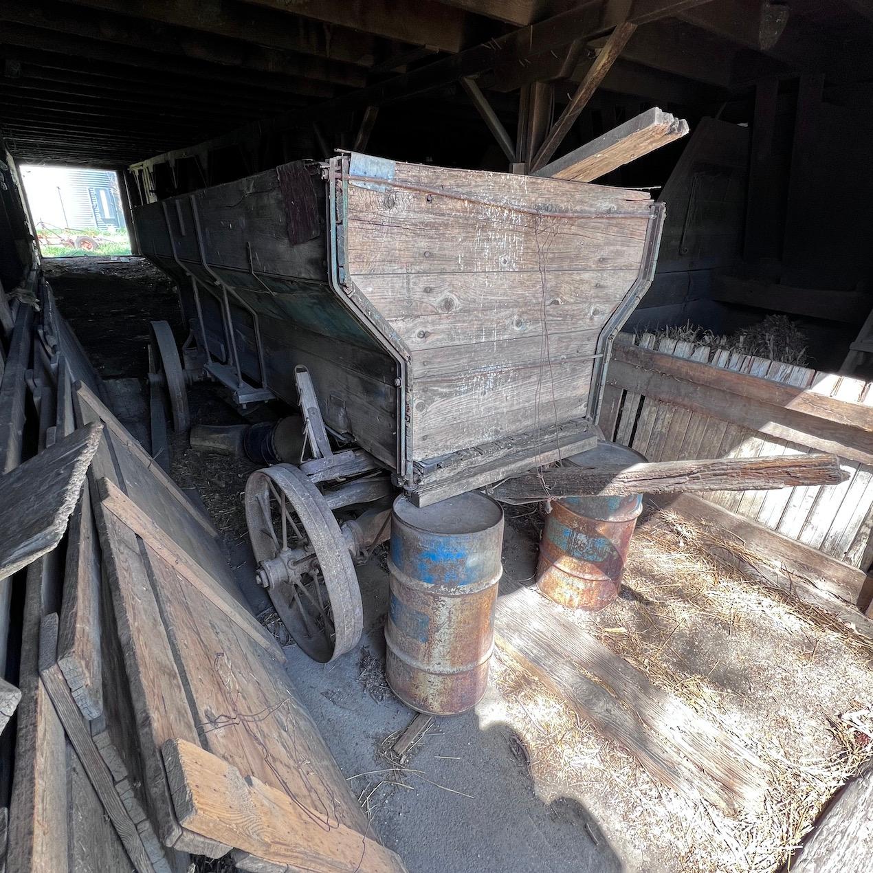 Antique Wood Flare Box Wagon