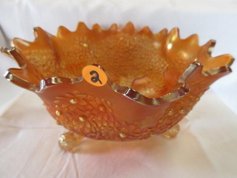 Fenton carnival glass fruit bowl