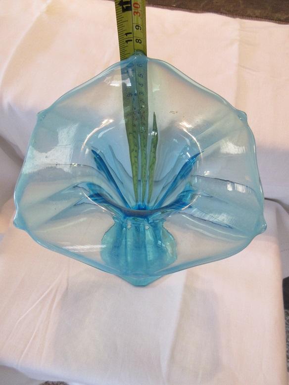 Hard to find light blue glass vase