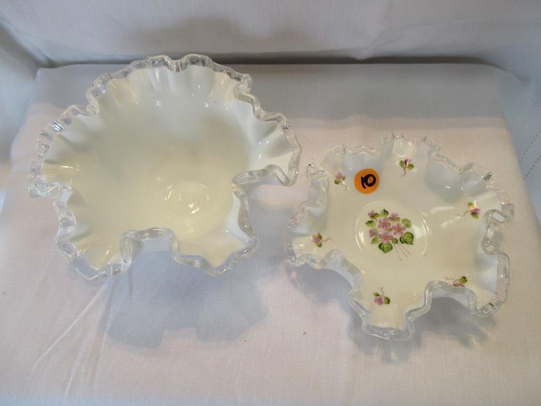 Fenton white milk glass