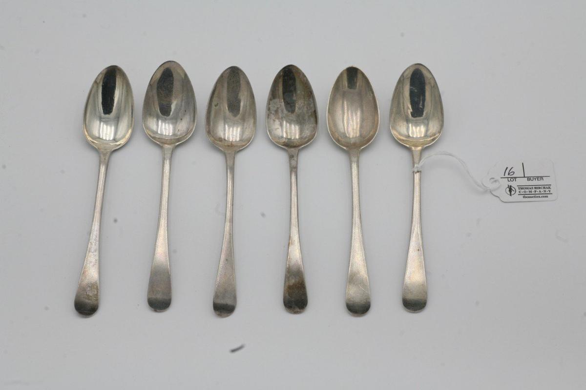 (6) Edinburgh Sterling Teaspoons