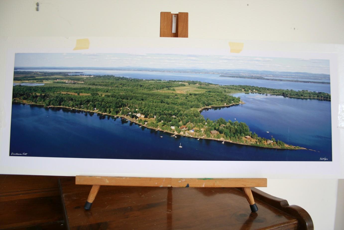(3) Panoramic, Aerial Lake Photographs by Robert Lyons