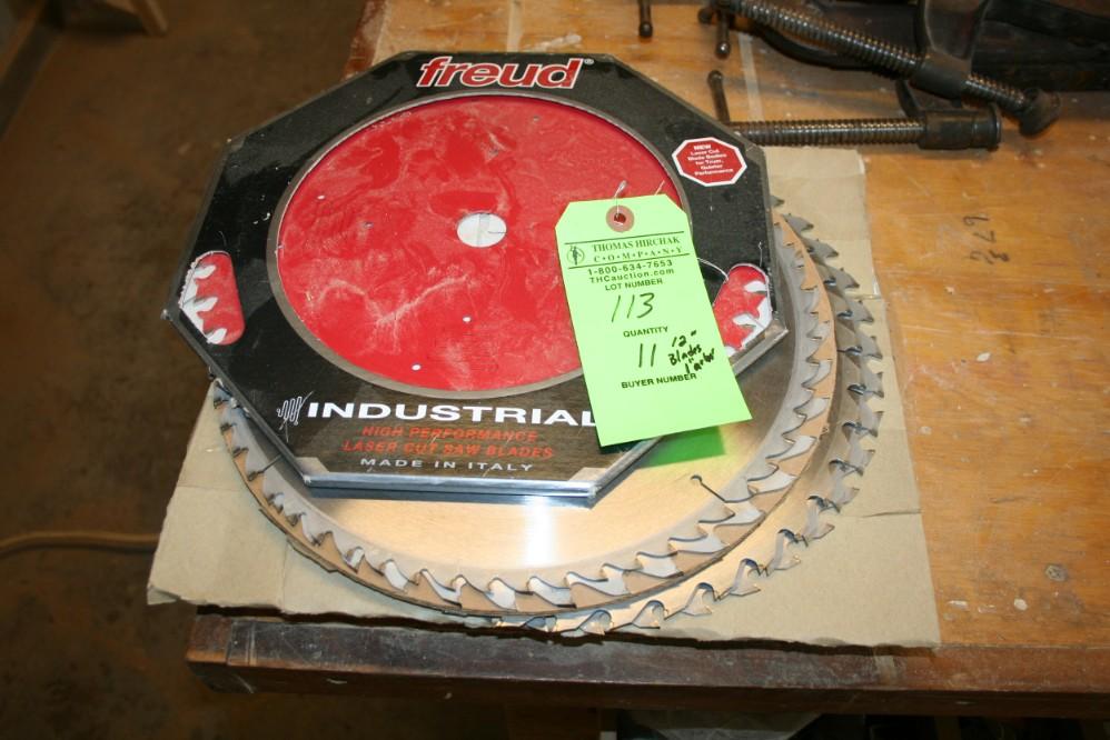 (11) 12" Saw Blades w/ 1" Arbor