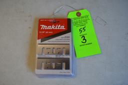 (3) Makita 3-1/4" High-Speed Steel Planer Blades