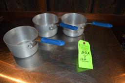 (3) 1.5 Qt. Aluminum Sauce Pans