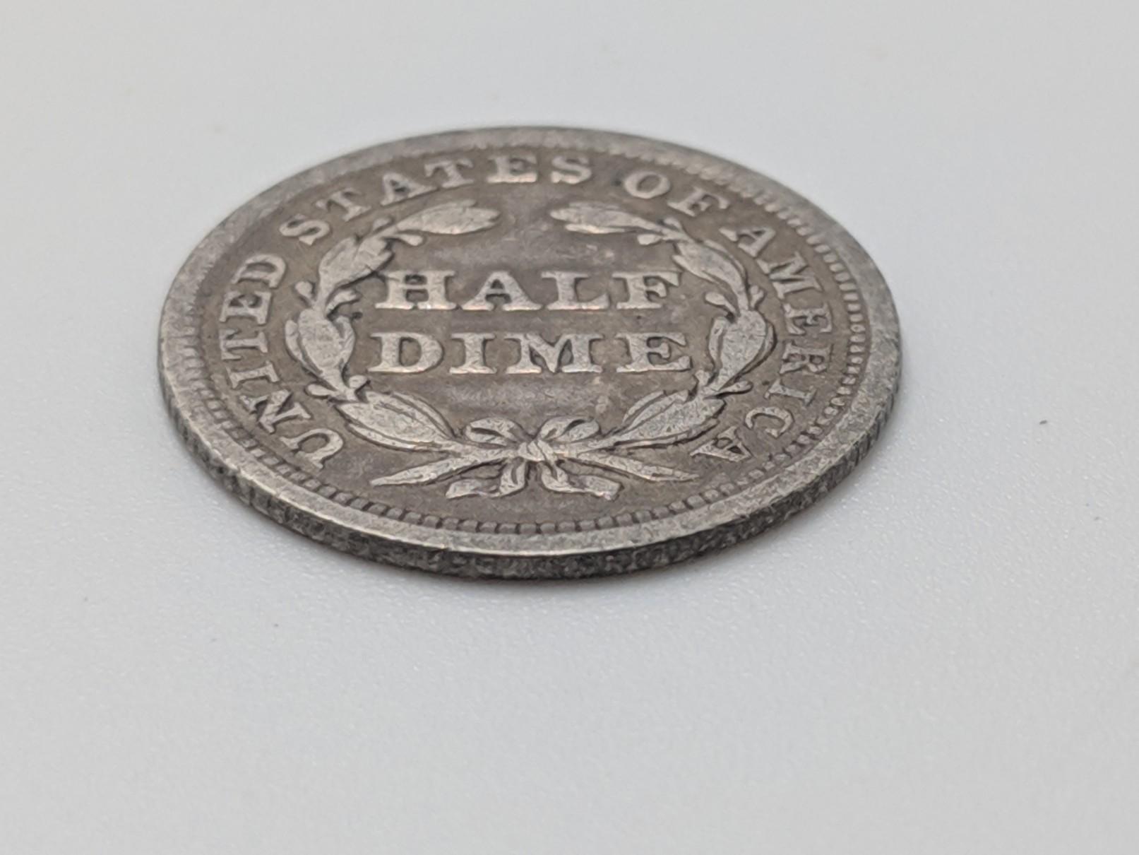 1853 Liberty Seated 5¢