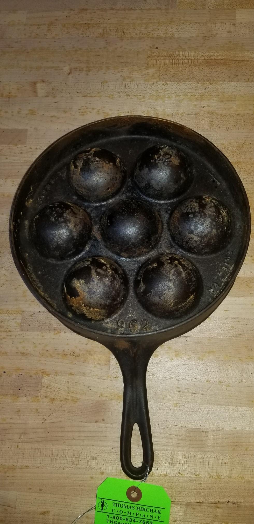 Griswold Cast Iron # 32 Aebleskiver Danish Cake Pan