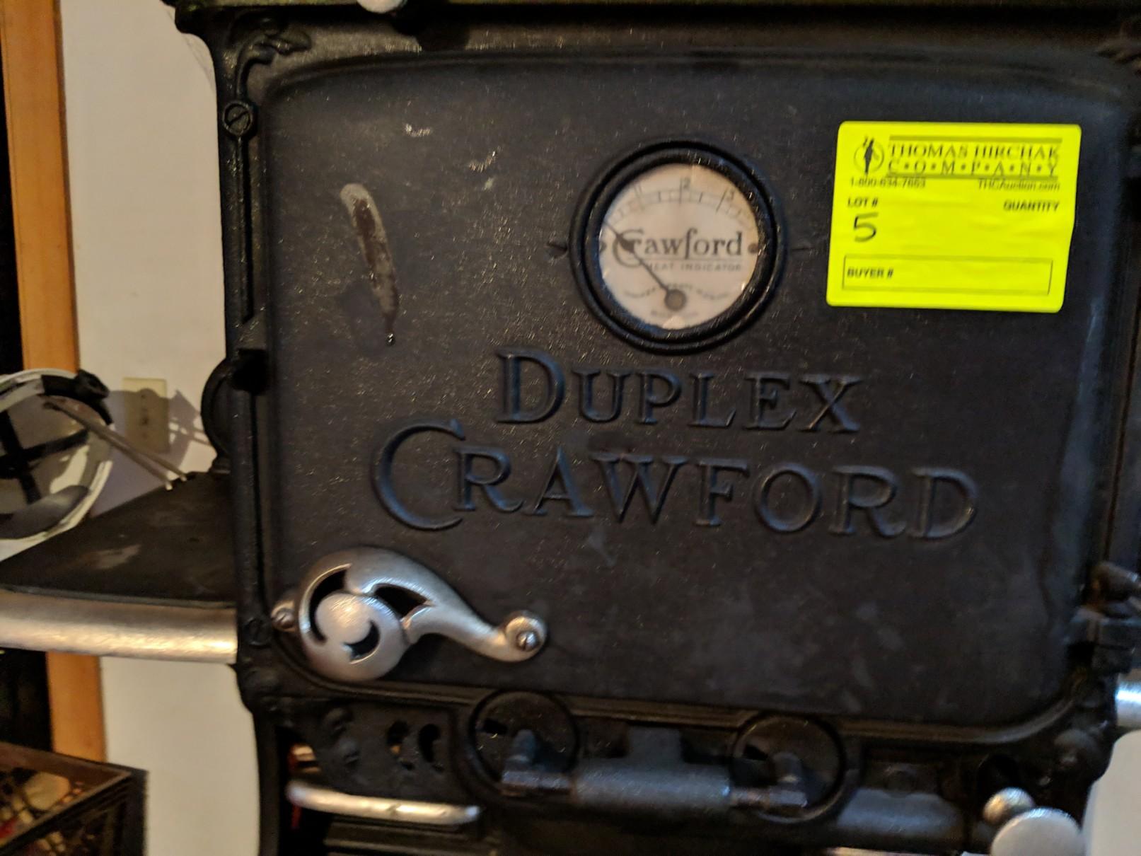 Antique Crawford Duplex Cast Iron Cookstove