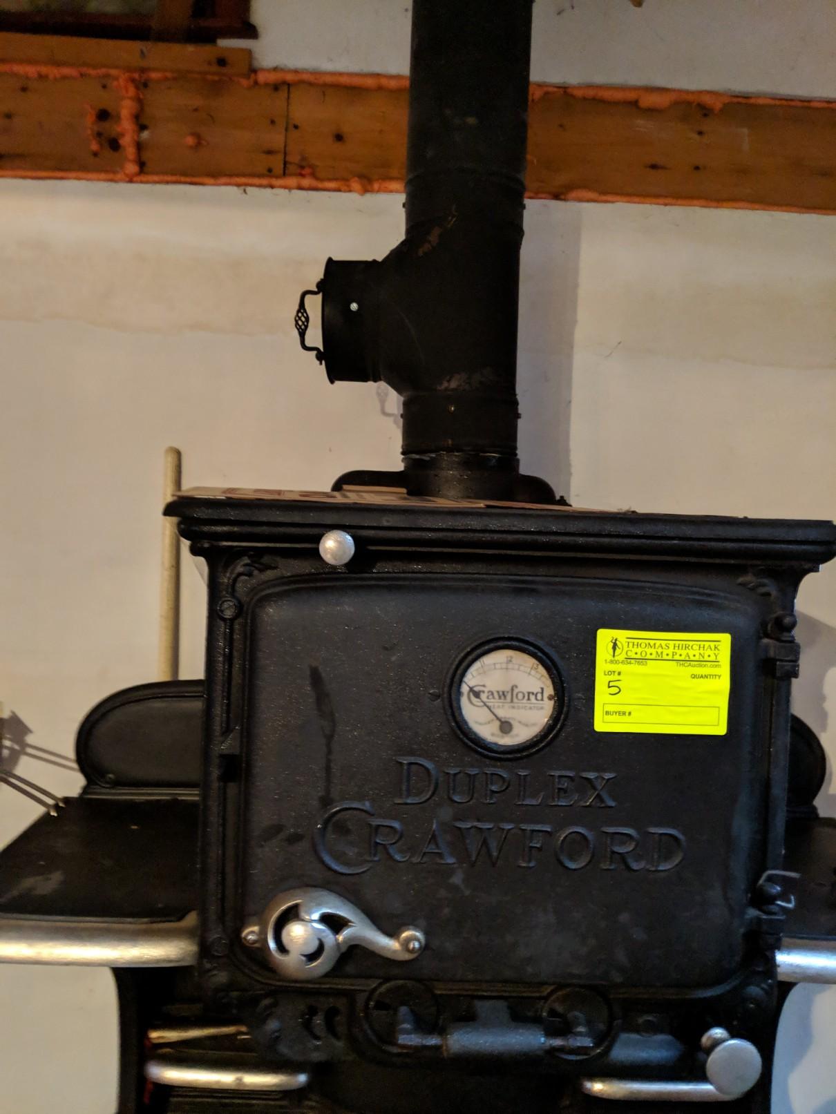 Antique Crawford Duplex Cast Iron Cookstove