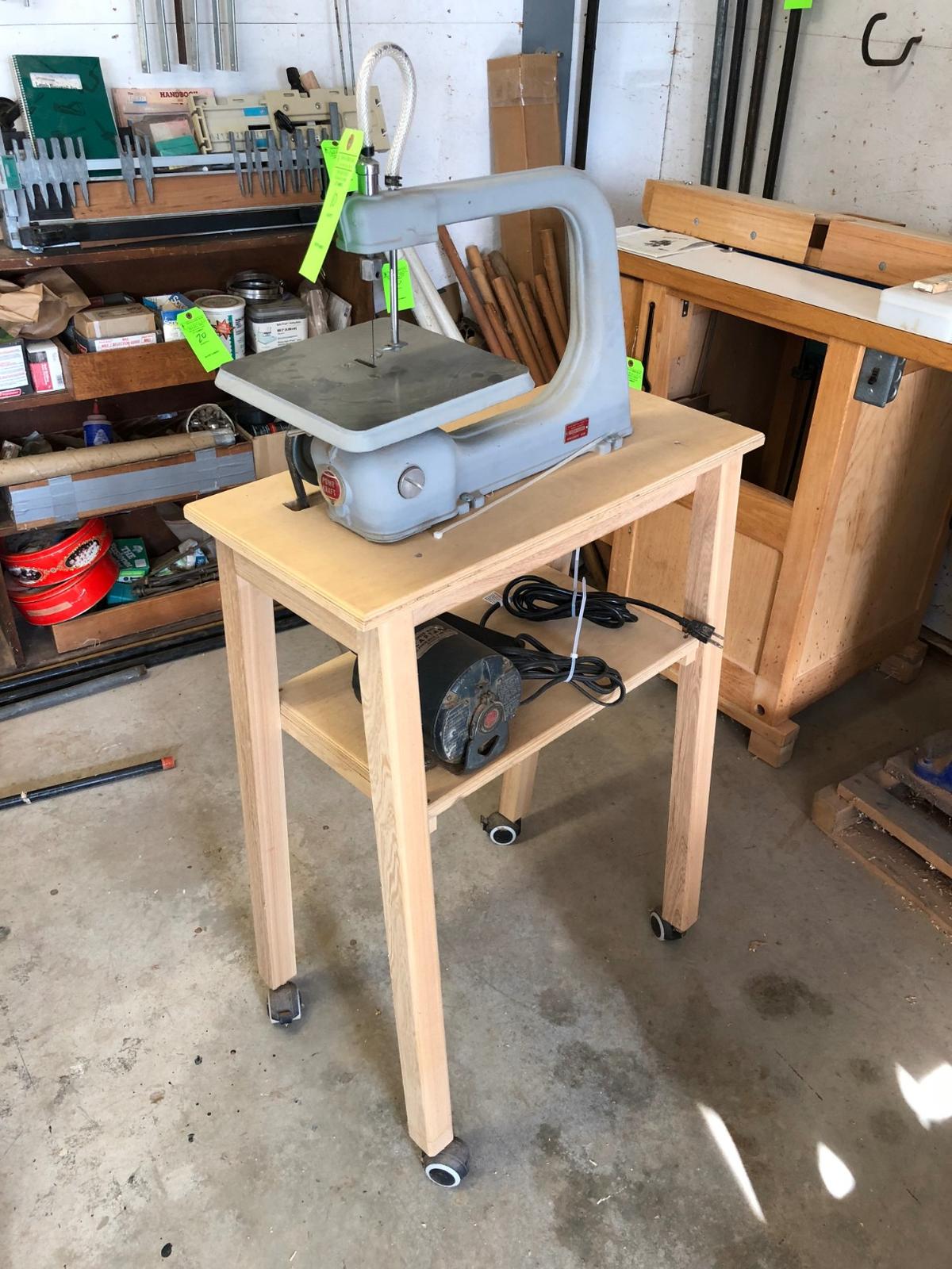 Power Kraft Scroll Saw w/ Custom Stand