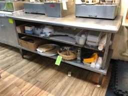 SS Prep Table w/ (2) Undershelves