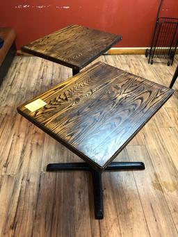 (3) Wood Tables