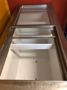Sliding Glass-Top Dipping Cabinet