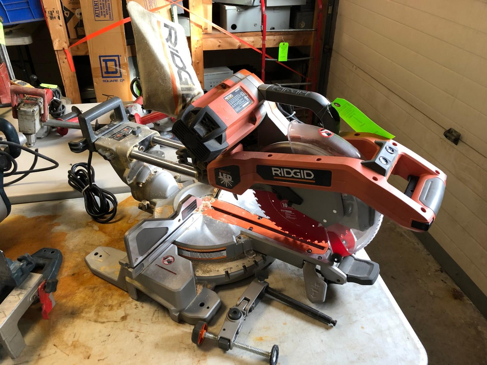 Ridgid 10" Dual-Bevel Sliding Compound Miter Saw