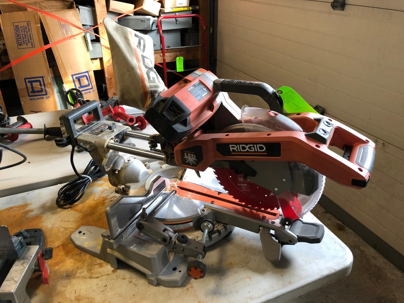 Ridgid 10" Dual-Bevel Sliding Compound Miter Saw