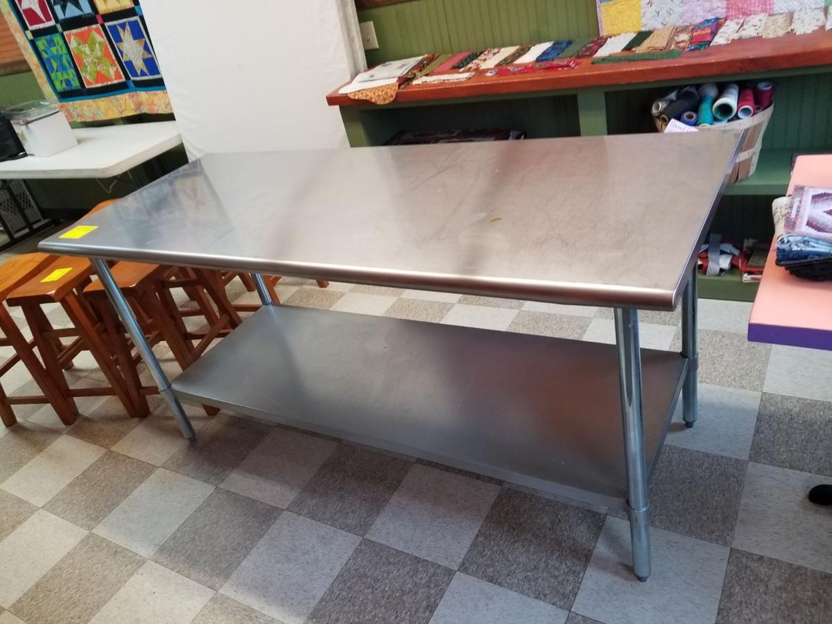 SS Table w/ Undershelf