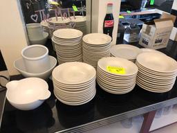 Asst. White China Dinnerware