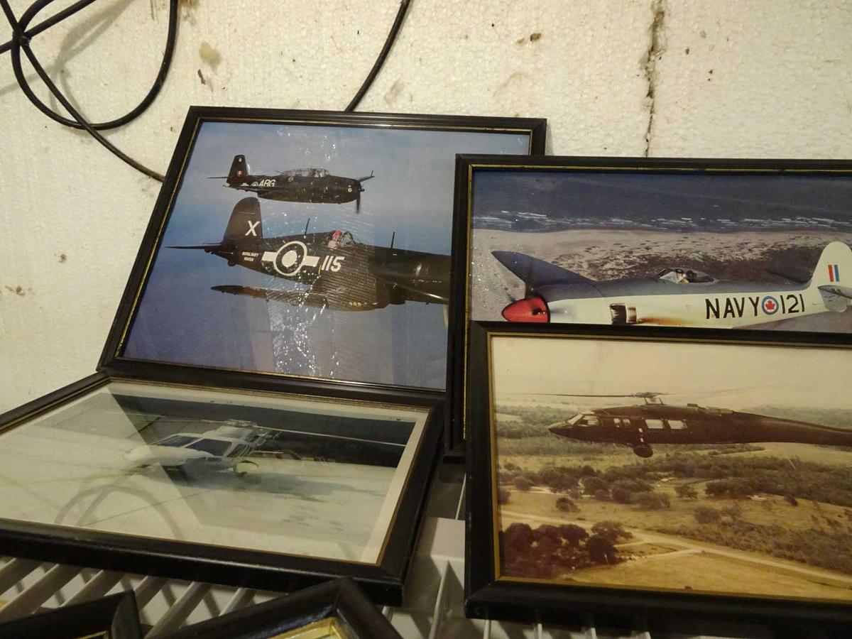 (6) Aviation Photographs incl Helicopters & Vintage War Planes