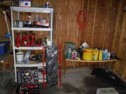 Garage Lot incl. Jack Stands, Floor Jack, Creeper, Jumper Cables, Trickle C